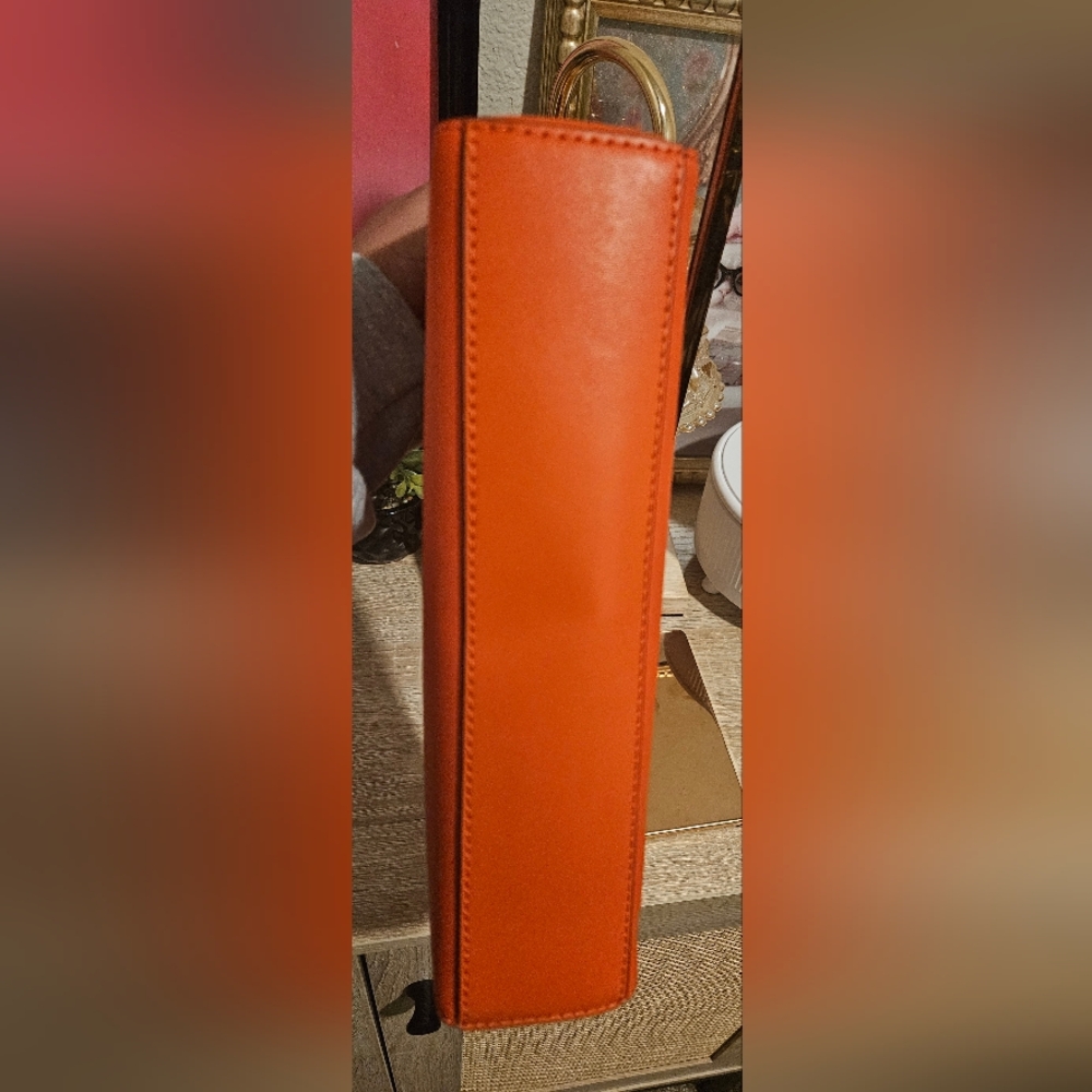 Michael Kors Orange Clutch w/Card Case - Picture 7 of 11